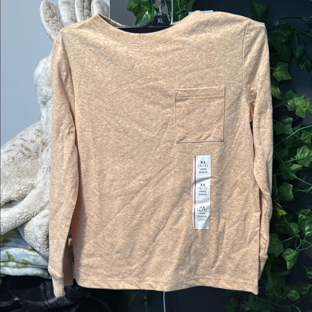 Cat & Jack Peach Long Sleeve Tee